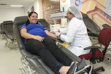 Funcionários da Setre fazem doação de sangue